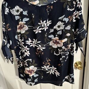 Floral Navy Women's Top